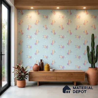 88441-2 | 5 Meter x 42 Inch PVC Patterned Look Wallpaper - 57 Sq. Ft. | Minimum 15% wastage during installation