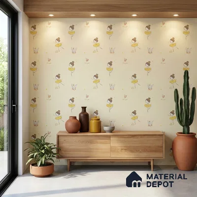 5145-1 | 5 Meter x 42 Inch PVC Patterned Look Wallpaper - 57 Sq. Ft. | Minimum 15% wastage during installation