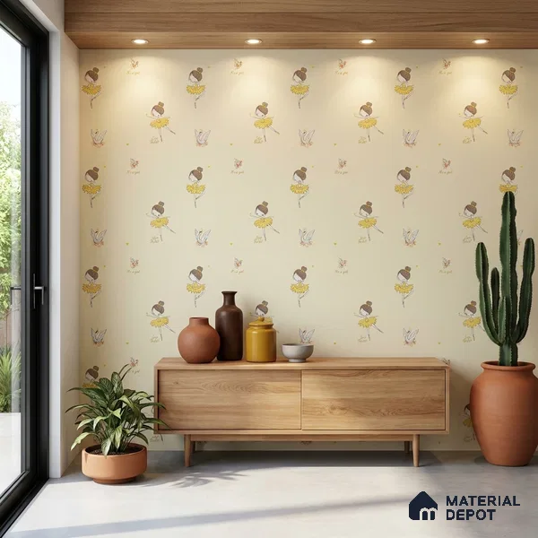 5145-1 | 5 Meter x 42 Inch PVC Patterned Look Wallpaper - 57 Sq. Ft. | Minimum 15% wastage during installation