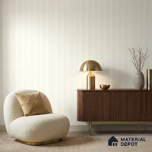5117-4 | 5 Meter x 42 Inch PVC Stripes Look Wallpaper - 57 Sq. Ft. | Minimum 15% wastage during installation