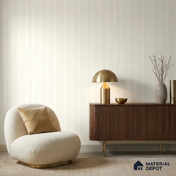 5117-4 | 5 Meter x 42 Inch PVC Stripes Look Wallpaper - 57 Sq. Ft. | Minimum 15% wastage during installation
