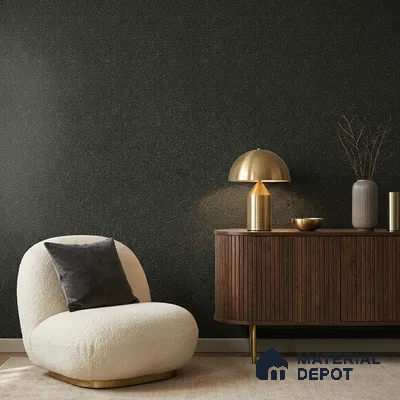 19014-6 | Black Glitter Speckle PVC Textured Wallpaper - 5 Meter x 42 Inch, 57 Sq. Ft. (Min. 15% Wastage)