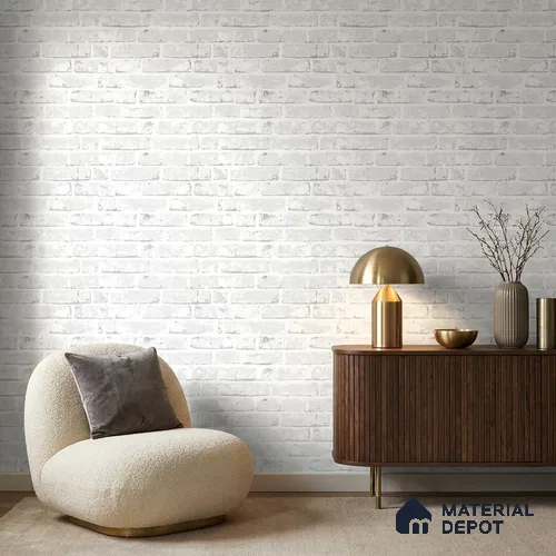 70137-2 | 5 Meter x 42 Inch PVC Brick Look Wallpaper - 57 Sq. Ft. | Minimum 15% wastage during installation