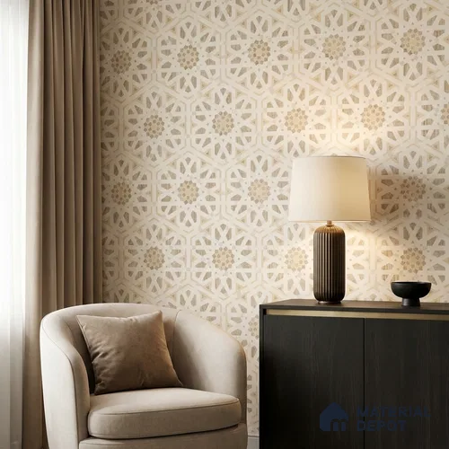 88376-2 | 5 Meter x 42 Inch PVC Patterned Look Wallpaper - 57 Sq. Ft. | Minimum 15% wastage during installation