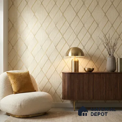88390-2 | 5 Meter x 42 Inch PVC Patterned Look Wallpaper - 57 Sq. Ft. | Minimum 15% wastage during installation