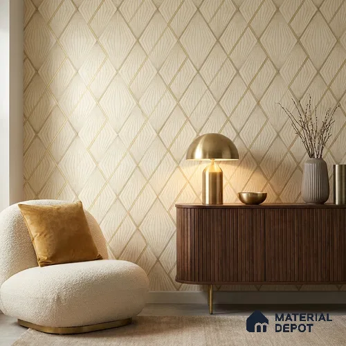 88390-2 | 5 Meter x 42 Inch PVC Patterned Look Wallpaper - 57 Sq. Ft. | Minimum 15% wastage during installation