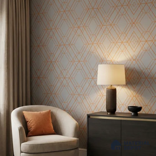 88380-3 | 5 Meter x 42 Inch PVC Geometric Look Wallpaper - 57 Sq. Ft. | Minimum 15% wastage during installation