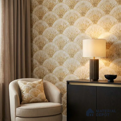 88371-2 | 5 Meter x 42 Inch PVC Patterned Look Wallpaper - 57 Sq. Ft. | Minimum 15% wastage during installation