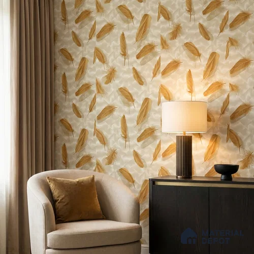 88486-2 | 5 Meter x 42 Inch PVC Patterned Look Wallpaper - 57 Sq. Ft. | Minimum 15% wastage during installation