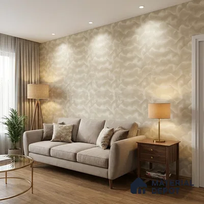 88485-2 | 5 Meter x 42 Inch PVC Patterned Look Wallpaper - 57 Sq. Ft. | Minimum 15% wastage during installation