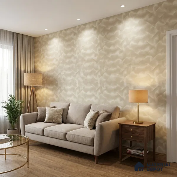 88485-2 | 5 Meter x 42 Inch PVC Patterned Look Wallpaper - 57 Sq. Ft. | Minimum 15% wastage during installation