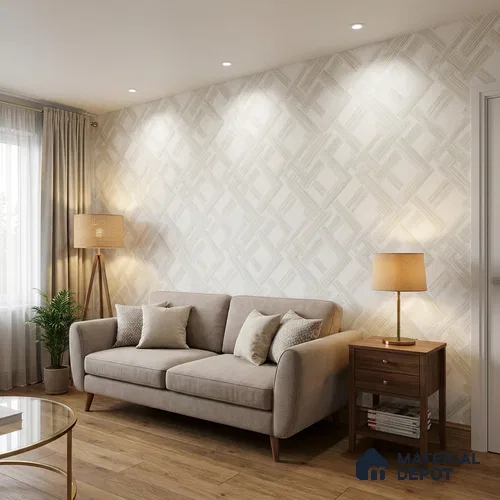 88492-1 | 5 Meter x 42 Inch PVC Abstract Look Wallpaper - 57 Sq. Ft. | Minimum 15% wastage during installation