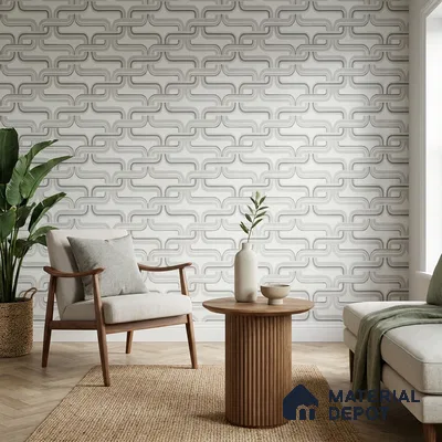 81284-2 | 5 Meter x 42 Inch PVC Patterned Look Wallpaper - 57 Sq. Ft. | Minimum 15% wastage during installation