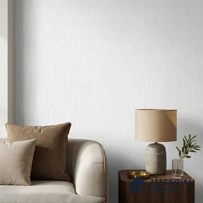 81287-1 | White Basketweave PVC Textured Wallpaper - 5 Meter x 42 Inch, 57 Sq. Ft. (Min. 15% Wastage)