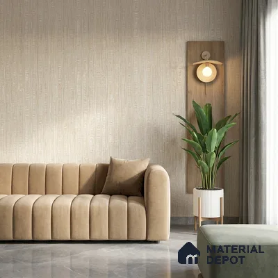 81287-2 | 5 Meter x 42 Inch PVC Texture Look Wallpaper - 57 Sq. Ft. | Minimum 15% wastage during installation
