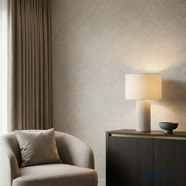 81290-1 | 5 Meter x 42 Inch PVC Patterned Look Wallpaper - 57 Sq. Ft. | Minimum 15% wastage during installation