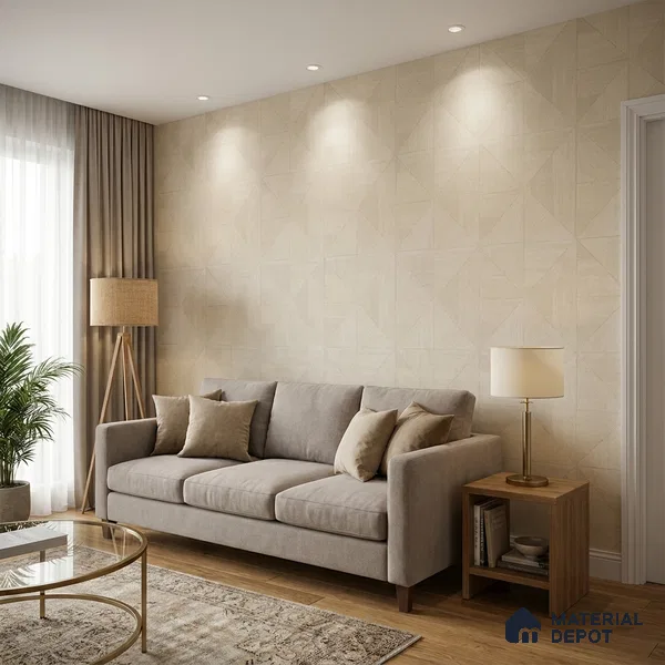 81293-1 | 5 Meter x 42 Inch PVC Geometric Look Wallpaper - 57 Sq. Ft. | Minimum 15% wastage during installation