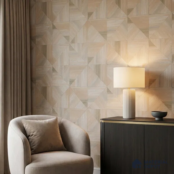81293-3 | 5 Meter x 42 Inch PVC Geometric Look Wallpaper - 57 Sq. Ft. | Minimum 15% wastage during installation