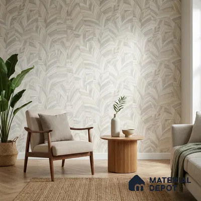 81296-2 | 5 Meter x 42 Inch PVC Patterned Look Wallpaper - 57 Sq. Ft. | Minimum 15% wastage during installation