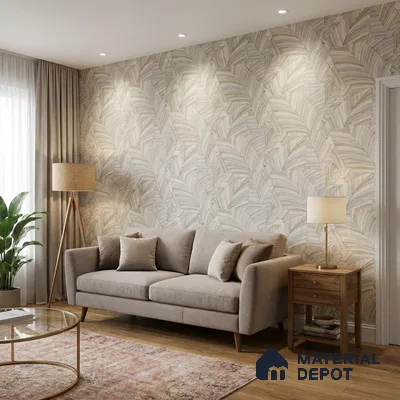 81296-3 | 5 Meter x 42 Inch PVC Patterned Look Wallpaper - 57 Sq. Ft. | Minimum 15% wastage during installation