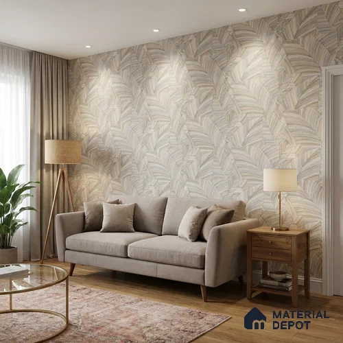81296-3 | 5 Meter x 42 Inch PVC Patterned Look Wallpaper - 57 Sq. Ft. | Minimum 15% wastage during installation