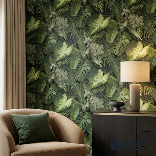 74016-3 | 5 Meter x 42 Inch PVC Florals Look Wallpaper - 57 Sq. Ft. | Minimum 15% wastage during installation