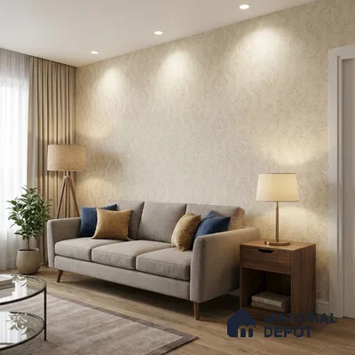 74022-2 | 5 Meter x 42 Inch PVC Patterned Look Wallpaper - 57 Sq. Ft. | Minimum 15% wastage during installation