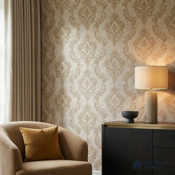 74022-3 | 5 Meter x 42 Inch PVC Patterned Look Wallpaper - 57 Sq. Ft. | Minimum 15% wastage during installation