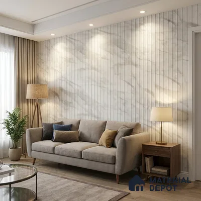 74031-2 | 5 Meter x 42 Inch PVC Patterned Look Wallpaper - 57 Sq. Ft. | Minimum 15% wastage during installation