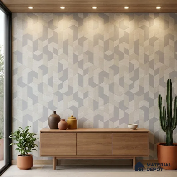 74027-1 | 5 Meter x 42 Inch PVC Patterned Look Wallpaper - 57 Sq. Ft. | Minimum 15% wastage during installation