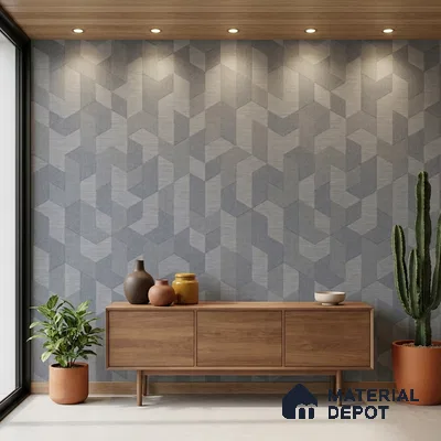 74027-4 | 5 Meter x 42 Inch PVC Patterned Look Wallpaper - 57 Sq. Ft. | Minimum 15% wastage during installation
