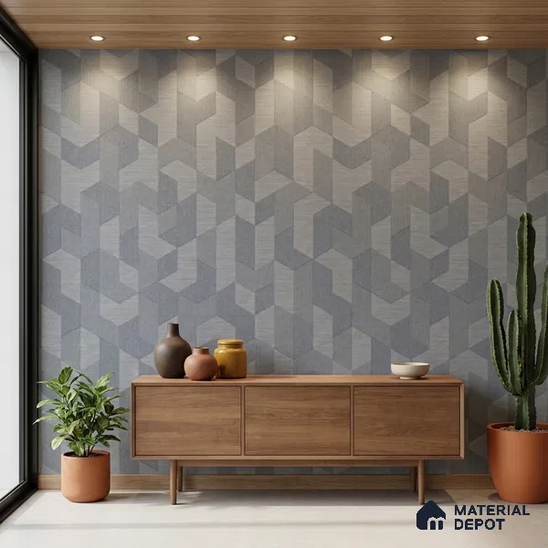 74027-4 | 5 Meter x 42 Inch PVC Patterned Look Wallpaper - 57 Sq. Ft. | Minimum 15% wastage during installation