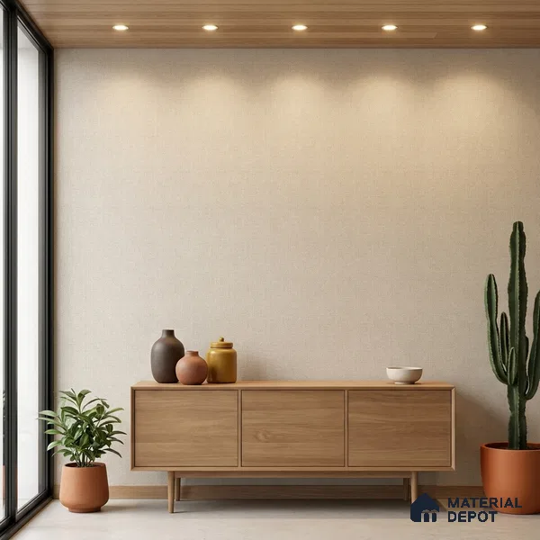 74025-2 | 5 Meter x 42 Inch PVC Plain Look Wallpaper - 57 Sq. Ft. | Minimum 10% wastage during installation