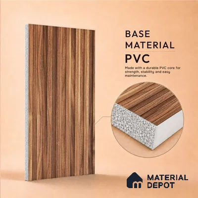 Wooden Look PN 06976 8 ft x 10 inch PVC Panel - 10 mm | Suitable for Living Room, Bedroom & Office | Width is Subjected to 5% Variation