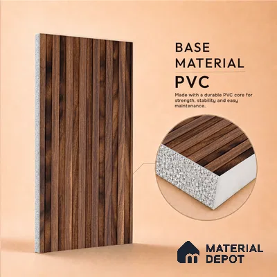 Wooden Look PN 06978 8 ft x 10 inch PVC Panel - 10 mm | Suitable for Living Room, Bedroom & Office | Width is Subjected to 5% Variation