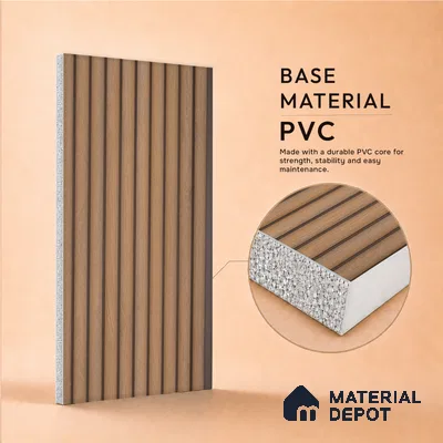 Wooden Look PN 07498 8 ft x 6 inch PVC Panel - 10 mm | Suitable for Living Room, Bedroom & Office | Width is Subjected to 5% Variation