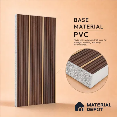 Wooden Look PN 07505 8 ft x 6 inch PVC Panel - 10 mm | Suitable for Living Room, Bedroom & Office | Width is Subjected to 5% Variation