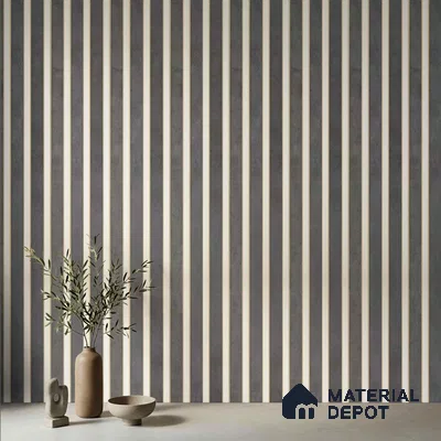 Wooden Look PN 03248 B 8 ft x 4.9 inch Charcoal Panel - 8 mm | Suitable for Feature Wall, TV Unit & Living Room | Width is Subjected to 5% Variation