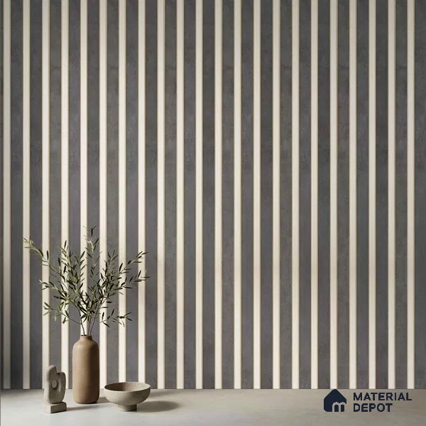 Wooden Look PN 03248 B 8 ft x 4.9 inch Charcoal Panel - 8 mm | Suitable for Feature Wall, TV Unit & Living Room | Width is Subjected to 5% Variation