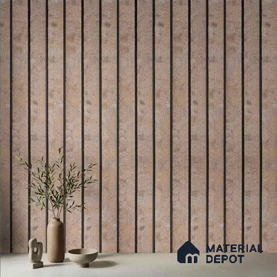 Grey Cement Look PN 03301 8 ft x 4.9 inch Charcoal Panel - 8 mm | Suitable for Feature Wall, TV Unit & Living Room | Width is Subjected to 5% Variation