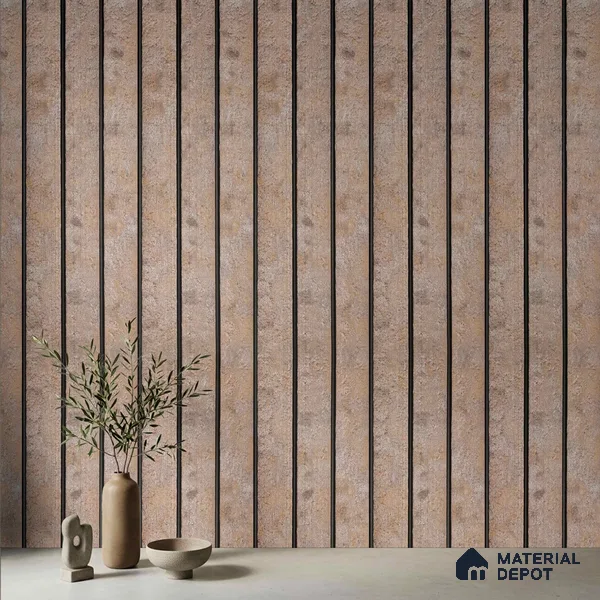 Grey Cement Look PN 03301 8 ft x 4.9 inch Charcoal Panel - 8 mm | Suitable for Feature Wall, TV Unit & Living Room | Width is Subjected to 5% Variation