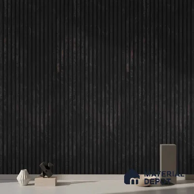 Wooden Look PN 03851 9.5 ft x 6 inch Charcoal Panel - 10 mm | Suitable for Feature Wall, TV Unit & Living Room | Width is Subjected to 5% Variation