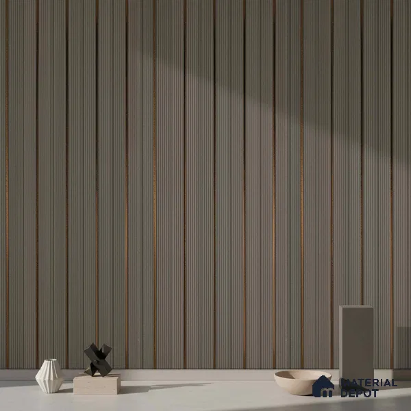 Wooden Look PN 03864 9.5 ft x 6 inch Charcoal Panel - 10 mm | Suitable for Feature Wall, TV Unit & Living Room | Width is Subjected to 5% Variation