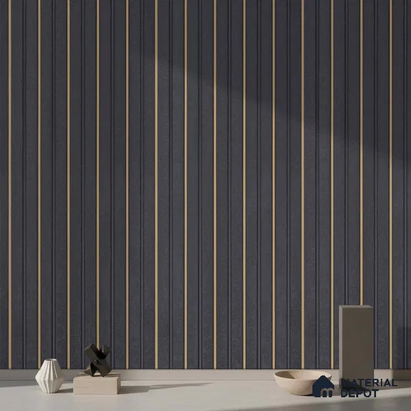 Grey Marble Look PN 03865 9.5 ft x 6 inch Charcoal Panel - 10 mm | Suitable for Feature Wall, TV Unit & Living Room | Width is Subjected to 5% Variation