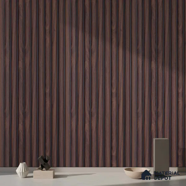 Wooden Look PN 03894 9.5 ft x 6 inch Charcoal Panel - 10 mm | Suitable for Feature Wall, TV Unit & Living Room | Width is Subjected to 5% Variation