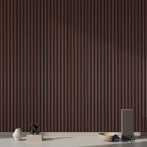 Wooden Look PN 03912 9.5 ft x 6 inch Charcoal Panel - 10 mm | Suitable for Feature Wall, TV Unit & Living Room | Width is Subjected to 5% Variation