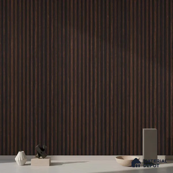 Wooden Look PN 03913 9.5 ft x 6 inch Charcoal Panel - 10 mm | Suitable for Feature Wall, TV Unit & Living Room | Width is Subjected to 5% Variation