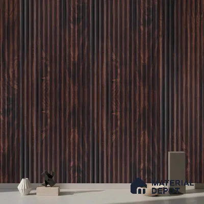 Wooden Look PN 03914 9.5 ft x 6 inch Charcoal Panel - 10 mm | Suitable for Feature Wall, TV Unit & Living Room | Width is Subjected to 5% Variation