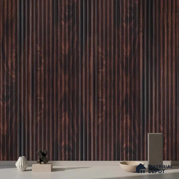 Wooden Look PN 03914 9.5 ft x 6 inch Charcoal Panel - 10 mm | Suitable for Feature Wall, TV Unit & Living Room | Width is Subjected to 5% Variation