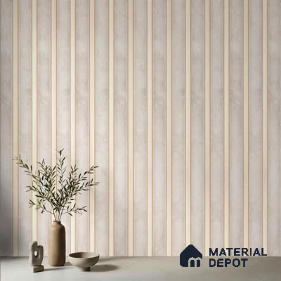 Beige Metallic Look PN 04064 9.5 ft x 4.9 inch Charcoal Panel - 12 mm | Suitable for Feature Wall, TV Unit & Living Room | Width is Subjected to 5% Variation